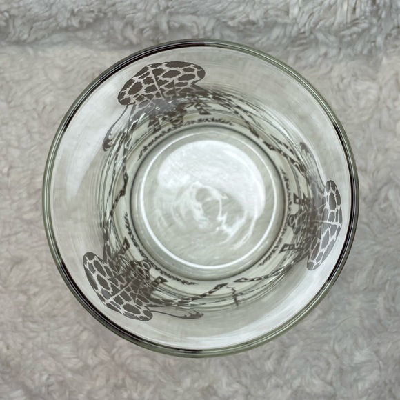 Rare Vintage 90’s Morgan Signed Giraffe Tumbler/Highball Glass Set of 2 - Picture 4 of 9